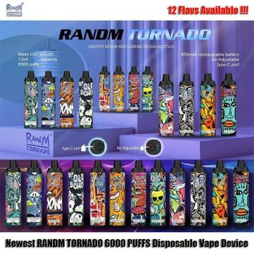 RandM Tornado 6000 PUFFS Disposable Vape