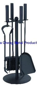 Black 5-pcs Fireplace Tool Set FT87B