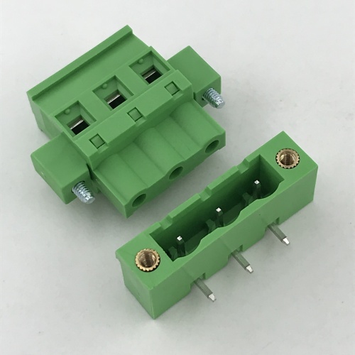 Conector de bloco terminal plugável de PCB de passo de 7,62 mm