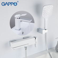 GAPPO Sanitary Ware Suite brass water tap chrome bathroom bath faucet mixer bathtub tap with basin faucet mitigeur baignoire