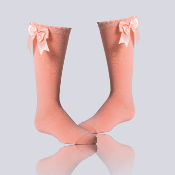 Lovely Bowknot Cotton Knee High Kids Socks