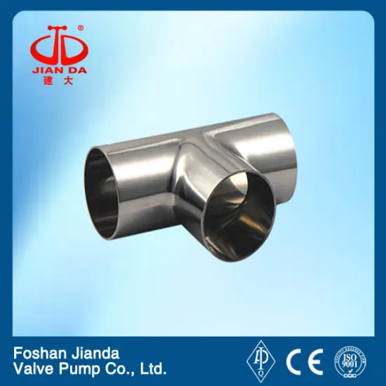 stainless steel sanitary welded tee