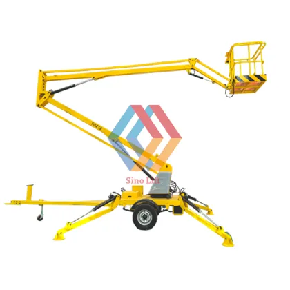 Diesel Trailer Boom Lift Bucket Truck Articulated Boom Lift