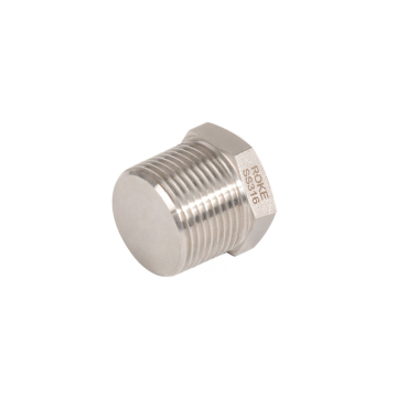 Hollow Hex Plug High Pressure Forged Male Thread Plug Stainless or Carbon Steel" could serve as a suitable title for a search engine, but to make it more concise while retaining key information, you might consider:

"High Pressure Hollow Hex Plug - Stainl