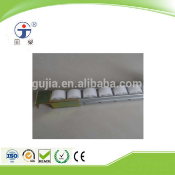 galvanized metal plate roller track with ABS rollers