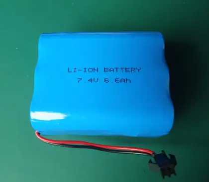 7.4V 7.6Ah high discharge 18650 battery pack
