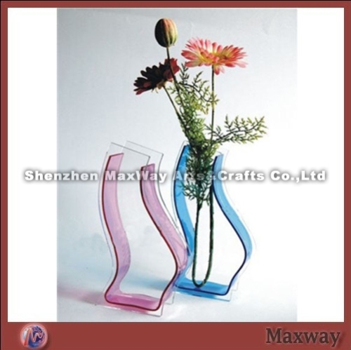 Clear pretty ingenious acrylic/lucite vase/flower vase/holder