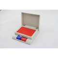 Two color ink printing stamp pad