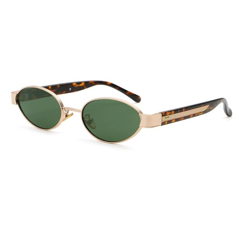 Wholesale Oval Metal and PC Sunglasses