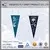 triangular felt flag with all kinds brands for promotion