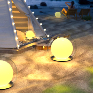 IP65 LED Garden Light Bollard - Waterproof Luminous Glass Body Landscape Lamp