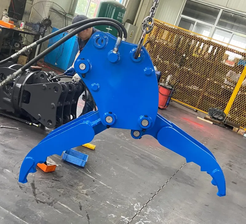 Multifunctional Industrial Hydraulic Steel Scrap Grapple for 5 Ton Excavator