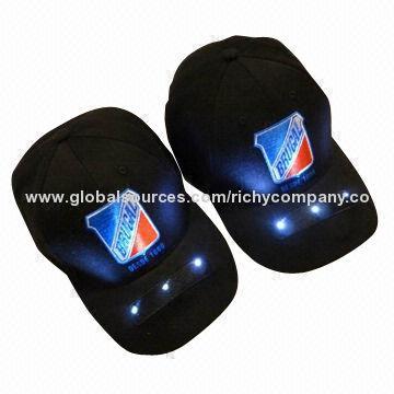 Sports caps with LED lighting