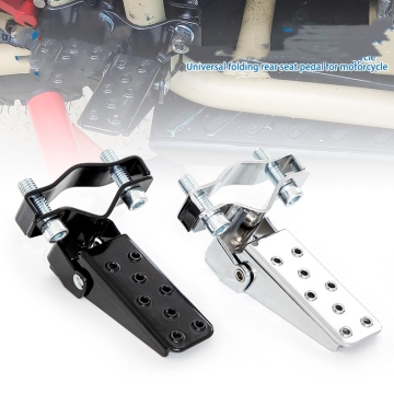 Universal Foldable Motorcycle Foot Pegs with Shock Absorption