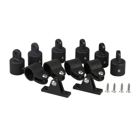 Black Nylon Sliding Sleeve and Top Mount Seat Cleat for Boating Accessories