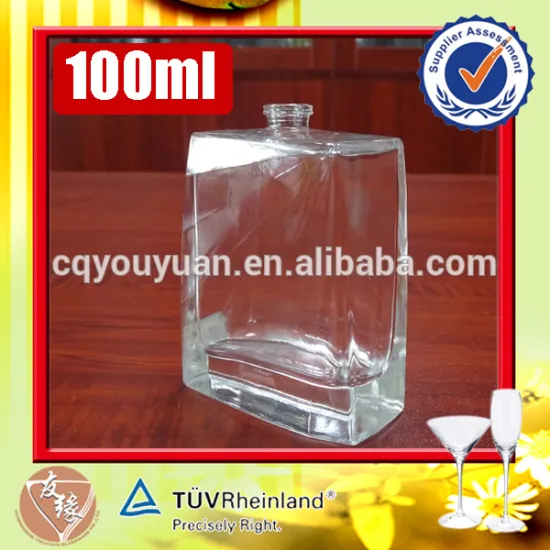 China supplier 10 cl crystal super flint sodalime glass odd shaped glass perfume bottle