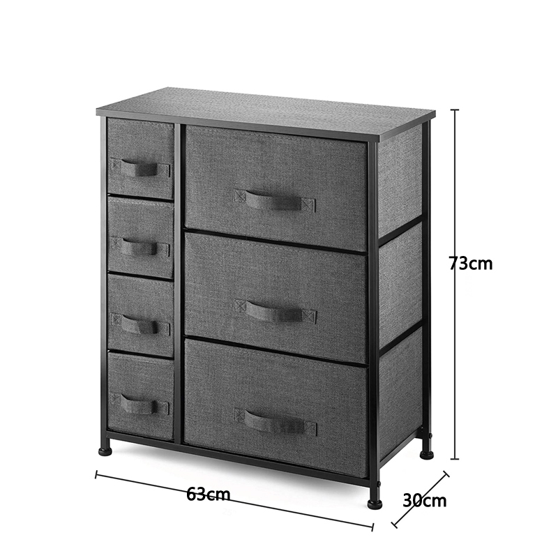7 gavetas Torre de armazenamento organizador de tecido de tecido