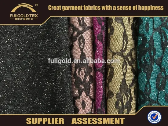 cheap lace fabric mess knitting chiffon printed textile foil printing