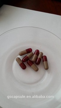 GMP and BRC 0 whole light red-gray vacant medicinal capsule