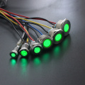 1pc 8mm 12mm 16mm 19mm 22mm 25mm Waterproof Metal LED Warning Indicator Light Signal Lamp Pilot Wire 3V 5V 6V 12V 24V 110V 220V