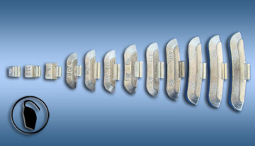 Pb Clip-on Wheel Weight for Steel Rim