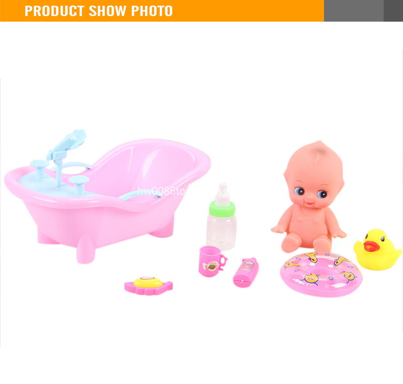 Popular 7 inch small bath doll silicone doll kits