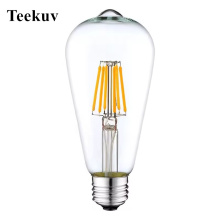 Teekuv ST64 Dimmable 4W 6W 8W LED BILB BLOT E26 110V LIGHT