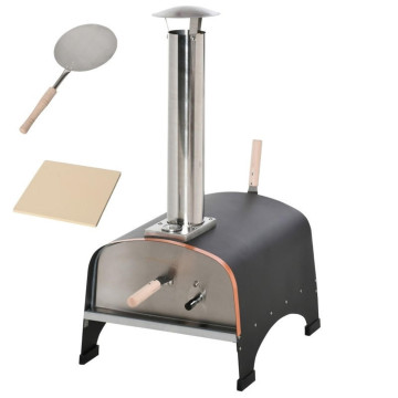 Outdoor Garden Pizza Oven Pellets Coal Briquettes Stainless Steel Premium Wood Stove Pizza Maker