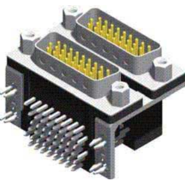 D-SUB High density Dual Port Right AngleFemale type