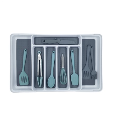7 Compartment Flexible Kitchen Drawer Organizer