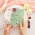 Biglietto d'auguri per invito a nozze in acrilico con design personalizzato