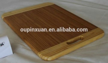 luxury cutting board made of nature bamboo,square shape&round corner cutting baord