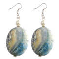 Natural Gemstone Agate Earring