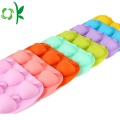 Hình dạng khuôn bánh táo vui Silicone 6 khuôn mẫu