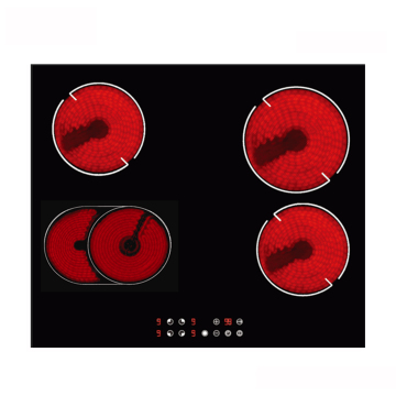 NuoYi CE Certified 60cm 4-Burner Touch Control Glass Ceramic Hob
