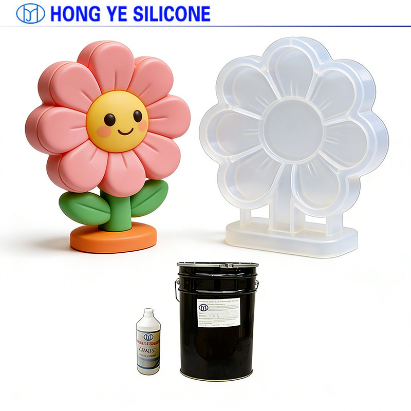Condensation curing silicone mold rubber