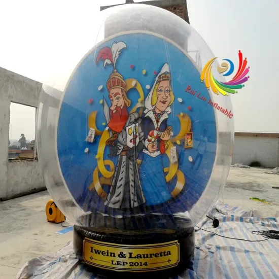 Outdoor cheap inflatable snowball balloon, Christmas snowball