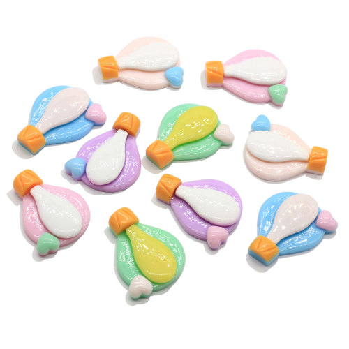 Flat Back Hot Air Balloon Shaped Resin cabochon Handmade craftwork Decor Beads Charms Phone Shell Decoration Spacer