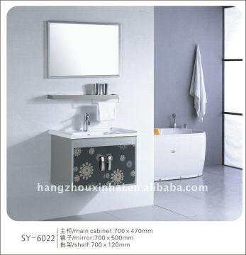 modern wall mounted nice samll simple slim design Stainless steel bathroom cabinet,bathroom furniture bathroom vanity