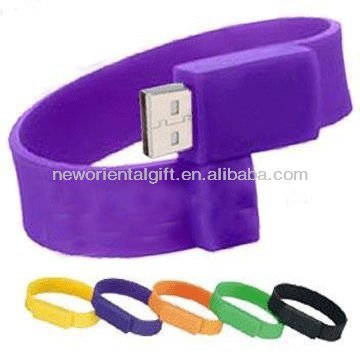 Silicone USB Wristbands Silicone Pendrive USB Silicone Bracelets