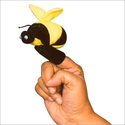 2014 new design plush bee puppet
