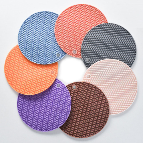 Coaster personalizzati di silicone resistente al calore rotondo