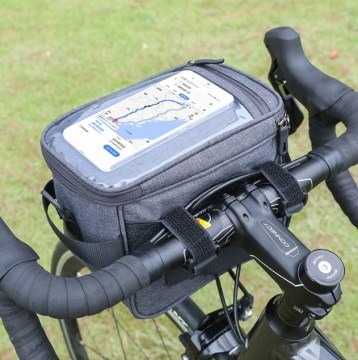 Bicycle Handlebar Front Waterproof Pannier Bike Bag with Touch Screen Phone Access