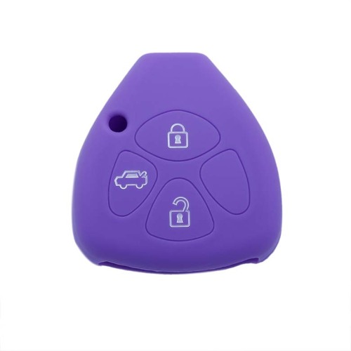 silicone car remote key cover case shell toyota