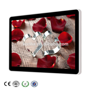 55" wall mounted lcd advertising display with capacitive touch screen