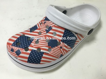 good quality EVA GARDEN clogs shoes with printing(12HG13022