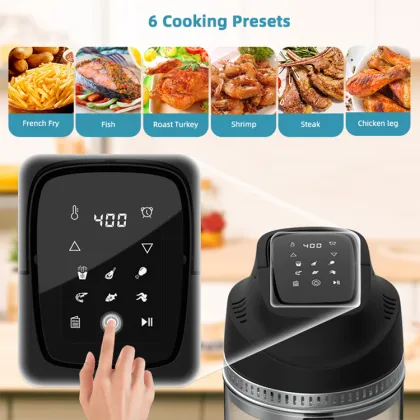Smart Air Fryer Oven for Roast Turkey and Shrimp