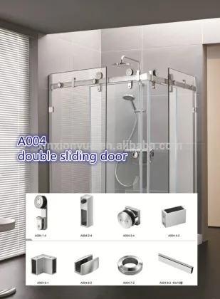 A004 sliding barn door hardware for double door