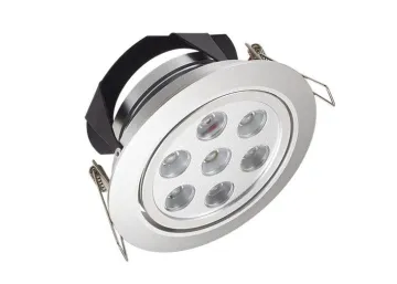 7w 350ma / 700ma Indoor Commercial Led Ceiling Light Fixture Silver / White