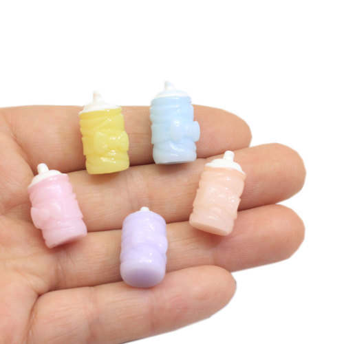 3D Resin Milk Bottle Miniature Artificial DIY Craft Dollhouse Toys Πολύχρωμα αξεσουάρ στολίδι κουζίνας